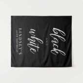 写真の背景, ブラック＆ホワイトパーティー タペストリー (正面(横))