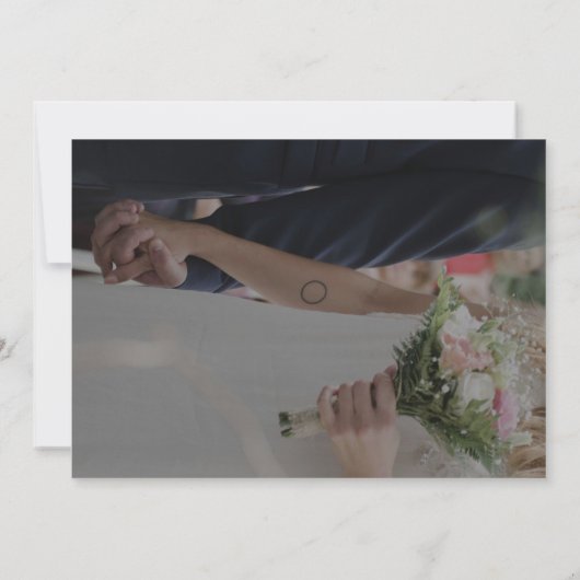 写真の背景 招待状 (裏面)