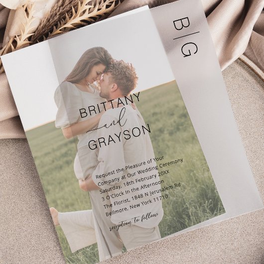 写真の背景 招待状