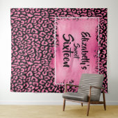 写真の背景 誕生日パーティー レパード テープストリー タペストリー (インサイチュ(横))
