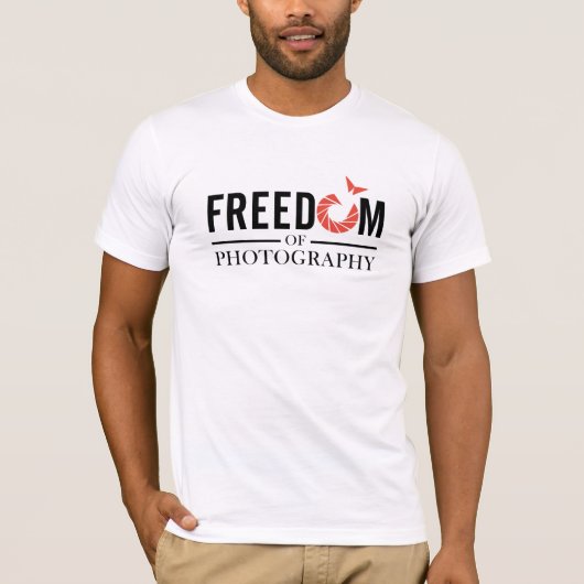 写真の自由 Tシャツ (正面)