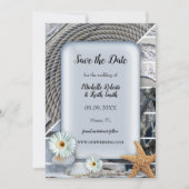 写真の航海のビーチ日付カードの保存 セーブザデート (正面)