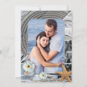 写真の航海のビーチ日付カードの保存 セーブザデート (裏面)