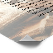 写真の色あせ結婚のシーティングチャート ポスター (角)