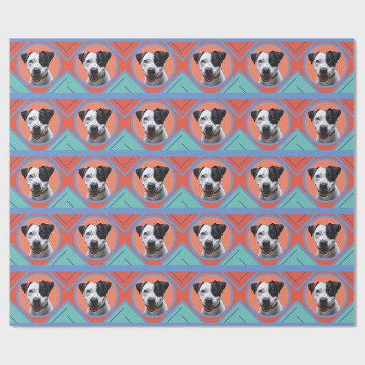 写真の色伝統的アステカ青 – ターコイズ ラッピングペーパー (フラット)