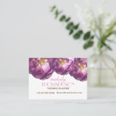 写真の花の名刺、バラの写真 名刺 (スタンド正面)