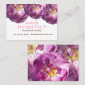 写真の花の名刺、バラの写真 名刺 (正面/裏面)