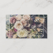 写真の花屋フレームのタイポグラフィ 名刺 (裏面)