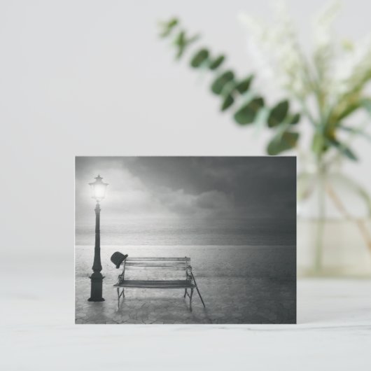 写真の芸術の黒く及び白いアール・デコ、ヴィンテージ、記憶 ポストカード (スタンド正面)