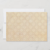 写真の茶色のパーチメントを結婚追加する日付の変更 セーブザデート (裏面)