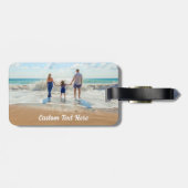 写真の荷物タグとカスタム文字名 ラゲッジタグ (裏面横)