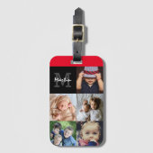 写真の荷物タグモノグラムののアップロード ラゲッジタグ (正面縦)