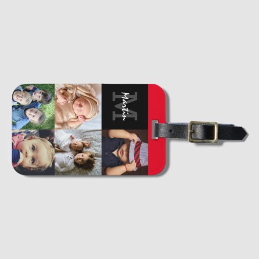 写真の荷物タグモノグラムののアップロード ラゲッジタグ (正面横)