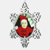 写真の薄片 スノーフレークピューターオーナメント (右)