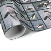 写真の複数キジラのポスター ラッピングペーパー (ロールコーナー)