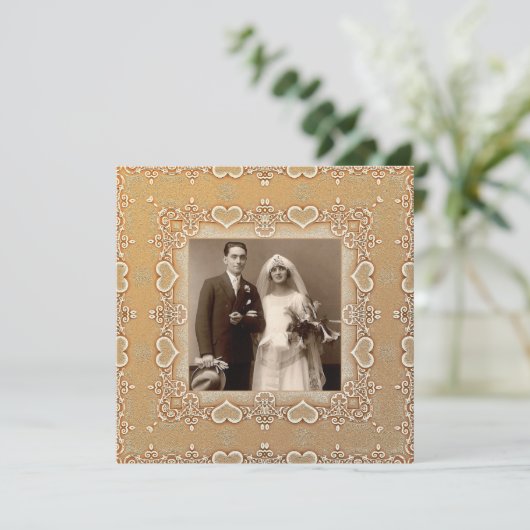 写真の記念日招待状 招待状 (スタンド正面)