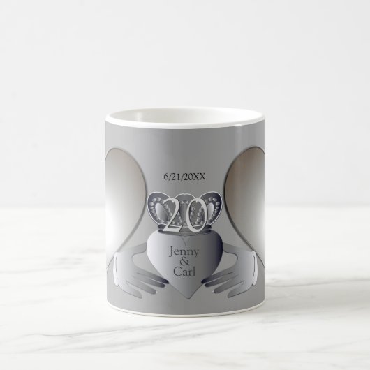 写真の記念結婚日クラドーコー   ヒーマグ コーヒーマグカップ (中央)