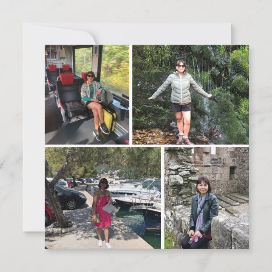 写真の記憶。4枚のフォトモンタージュ (正面)