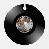 写真の記録を撮るパーソナライズされただけ メタルオーナメント (裏面)