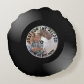 写真の記録を撮るパーソナライズされただけ ラウンドクッション (裏面)