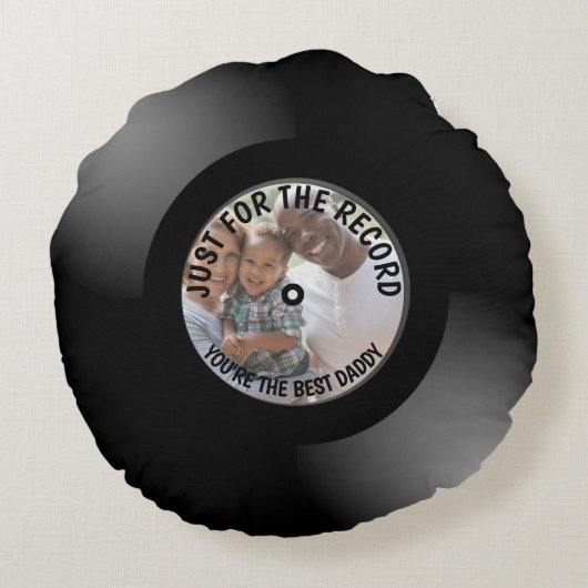写真の記録を撮るパーソナライズされただけ ラウンドクッション (裏面)