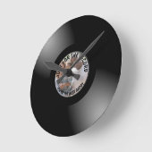 写真の記録を撮るパーソナライズされただけ ラウンド壁時計 (傾斜)