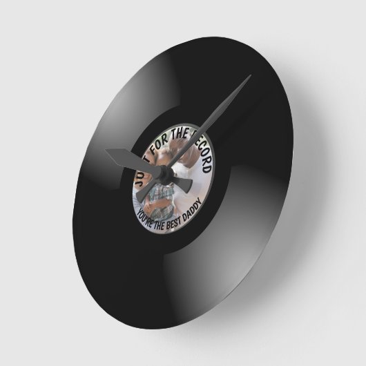 写真の記録を撮るパーソナライズされただけ ラウンド壁時計 (傾斜)