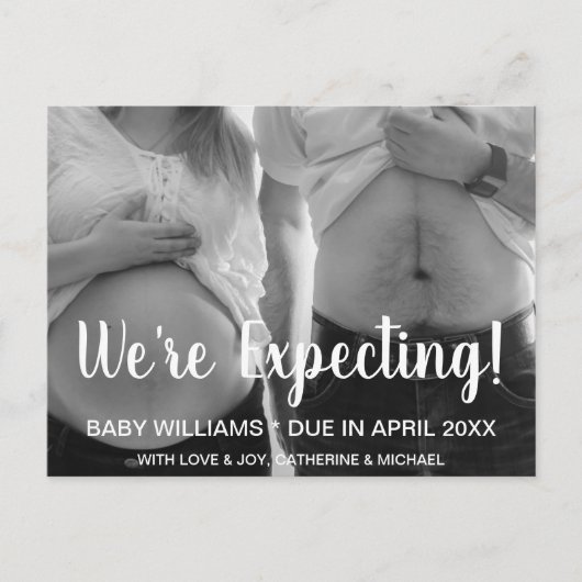 写真の誕生おもしろい発表 案内ポストカード (正面)