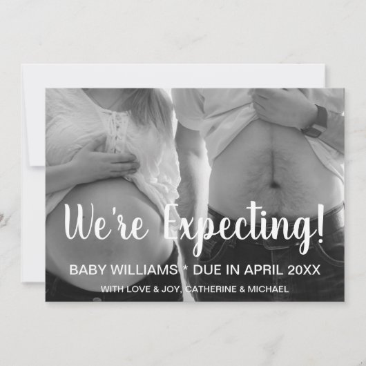 写真の誕生おもしろい発表 案内状 (正面)