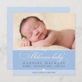 写真の誕生のお知らせ：：ラブリータイプSQ 5 案内状 (正面/裏面)