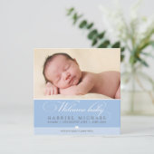 写真の誕生のお知らせ：：ラブリータイプSQ 5 案内状 (スタンド正面)