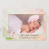 写真の誕生のお知らせ 案内状 (正面/裏面)
