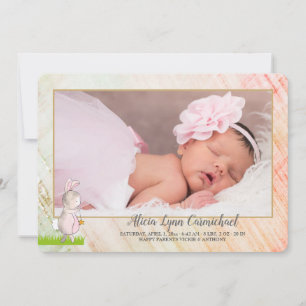 写真の誕生のお知らせ 案内状