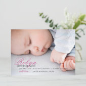 写真の誕生の発表|の一流の写真 案内状 (スタンド正面)