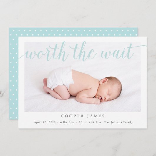 写真の誕生を待つ価値がある 案内状 (正面/裏面)