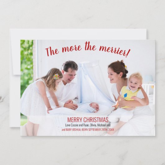 写真の誕生メリーの発表 シーズンカード (正面)