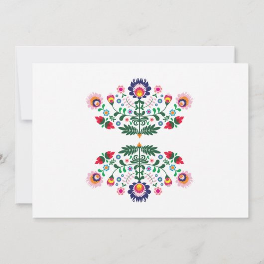 写真の誕生会の花のフェスタのメキシコ人Viva 招待状 (裏面)