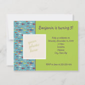 写真の誕生日招待状 招待状 (正面)