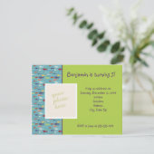 写真の誕生日招待状 招待状 (スタンド正面)