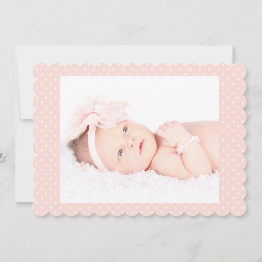 写真の誕生発表フェアリー・ビーズドラゴンフライ 案内状 (裏面)