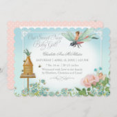 写真の誕生発表フェアリー・ビーズドラゴンフライ 案内状 (正面/裏面)