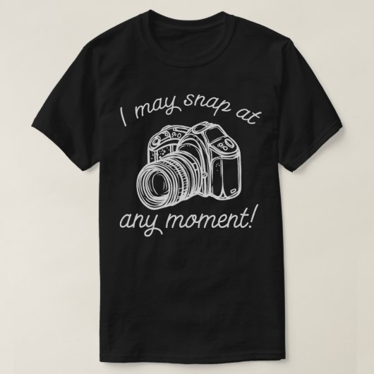 写真の贈り物をいつおもしろいでもスナップ Tシャツ (デザイン正面)