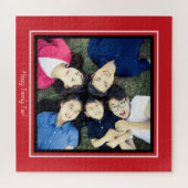 写真の赤お気に入りの黒の縁どカスタム ジグソーパズル (横)