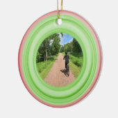 写真の赤と緑のセラミックオーナメントの追加 セラミックオーナメント (左)