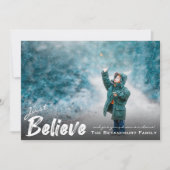 写真の追モダン加 | 信じクリスマス シーズンカード (正面)