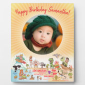 写真の追加と編集文字Southern Cal Cartoon フォトプラーク (正面)