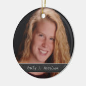 写真の追加の名前と文字キープサケオーナメント セラミックオーナメント (左)