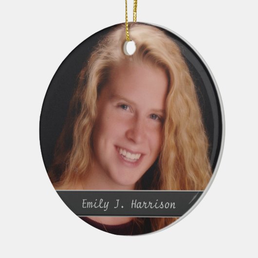 写真の追加の名前と文字キープサケオーナメント セラミックオーナメント (左)