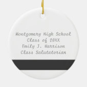 写真の追加の名前と文字キープサケオーナメント セラミックオーナメント (裏面)