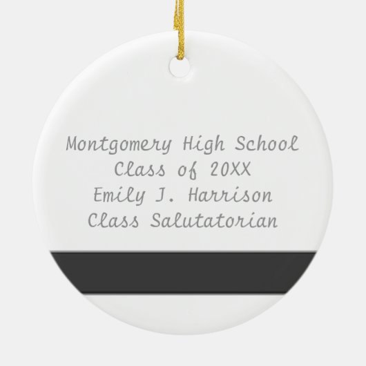 写真の追加の名前と文字キープサケオーナメント セラミックオーナメント (裏面)